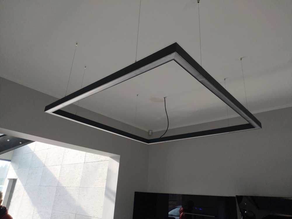 30W LED panelė - šviečiantis rėmelis QUALIS, antracito pilkos sp., 4000K, 34x34cm