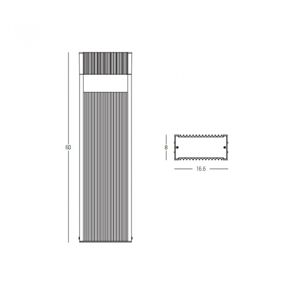 30W LED pastatomas lauko šviestuvas, grafito sp., 3000K, IP65, E368