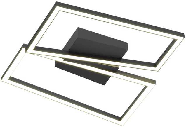 30W LED paviršinis lubinis šviestuvas SLASH, juodas, 3000/4000/6000K