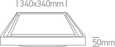 30W LED plafonas, antracito sp., 3000K, 67384A/AN/W