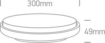 30W LED plafonas, baltas, 3000K, 67363/W/W