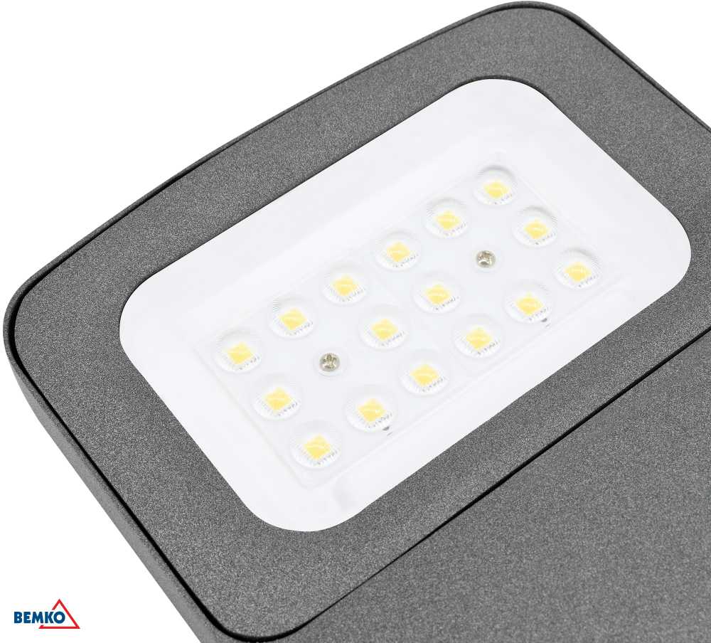 Luxmena 30W LED prožektorius CAMPUS, pilkas, 4000K, IP66
