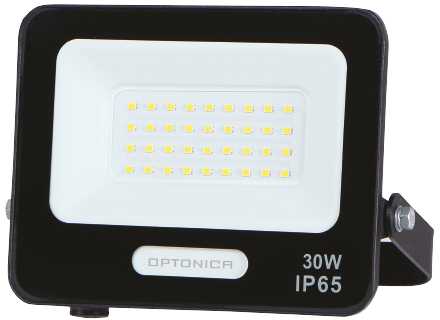 30W LED prožektorius, juodas, 3000K