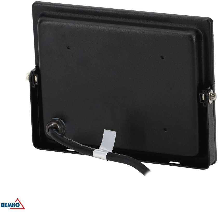 Bemko 30W LED prožektorius KASTEL, juodas, 4000K, IP65, 120°