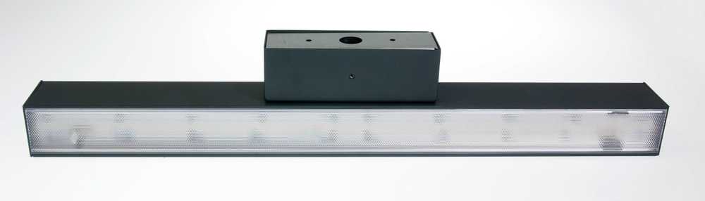 30W LED sieninis linijinis šviestuvas QUALIS, antracito pilkos sp., 4000K