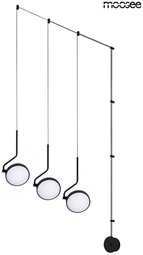30W LED sieninis šviestuvas FLAT 3, juodas, 3000K
