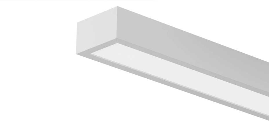 30W LED sieninis šviestuvas HORIZON, baltas, 3000/4000K, IP44, 01-3789