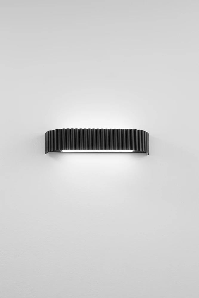 30W LED sieninis šviestuvas NIKE, juodas, CCT