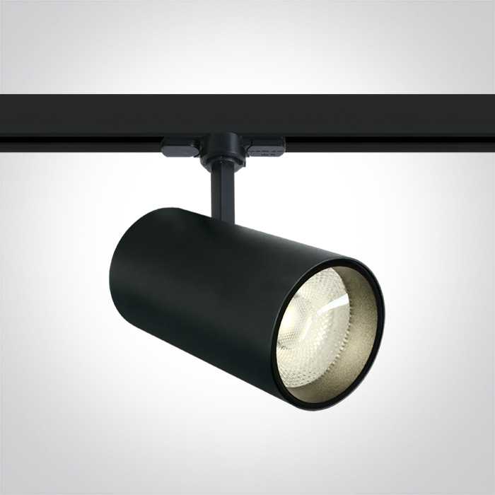 Lubinis šviestuvas 30W LED šviestuvas į bėgelius, juodas, 4000K, 65642CT/B/C