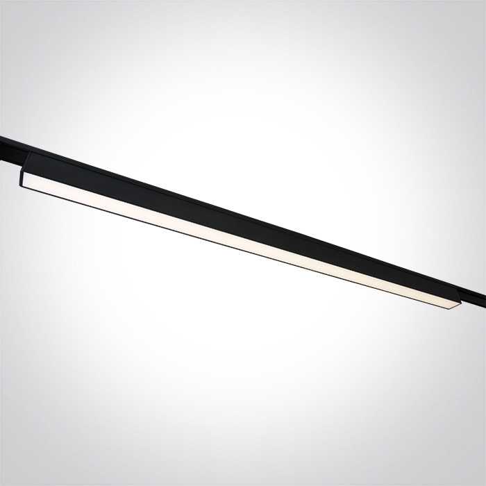 30W LED šviestuvas į magnetines sistemas FLAT, juodas, 3000/4000/5000K, 48V, 120°, 43100FD/B/V