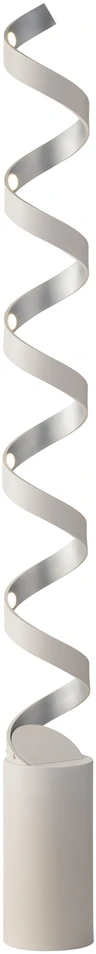 30W LED toršeras HELIX, baltos/sidabro sp., 3000K