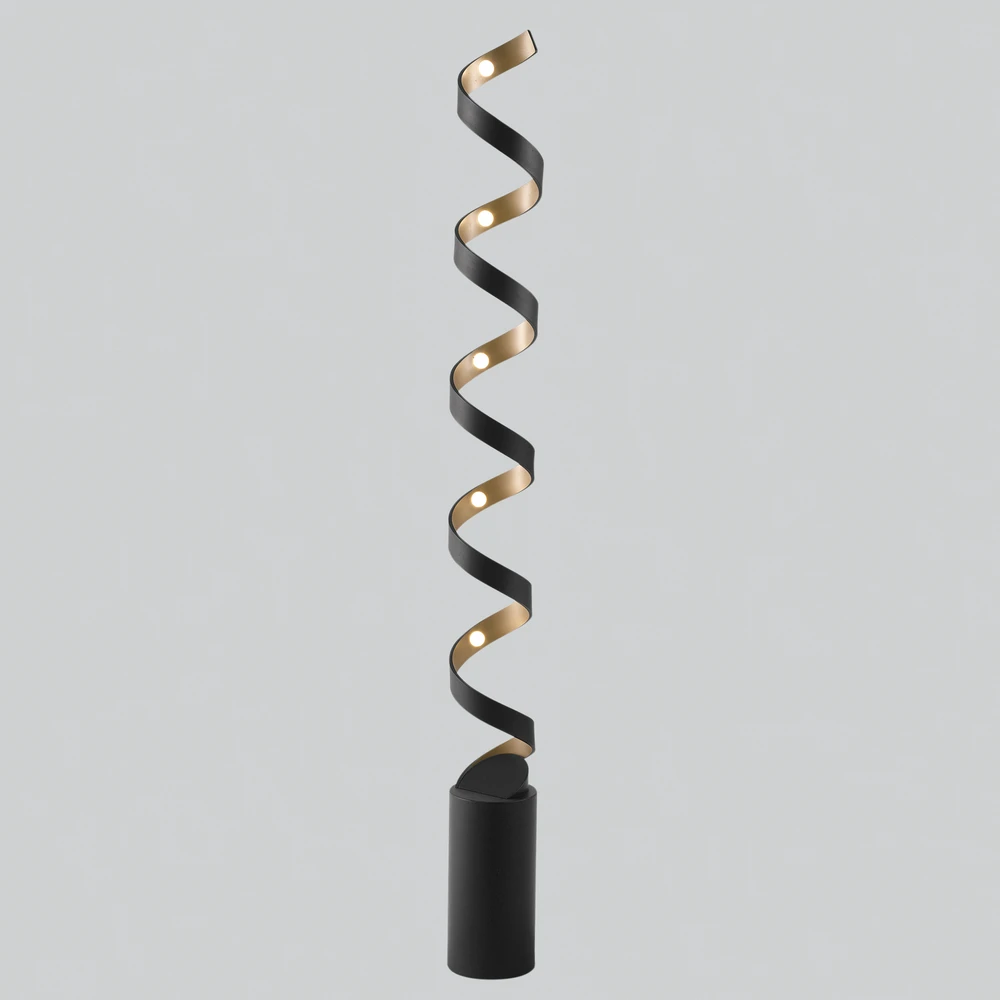 30W LED toršeras HELIX, juodos/aukso sp., 4000K