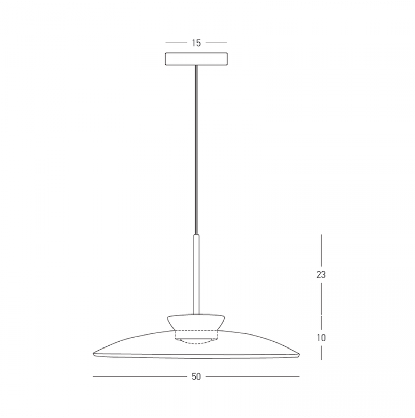31W LED pakabinamas šviestuvas, juodos/rudos sp., 2700/3000K, dimeriuojamas, 25274