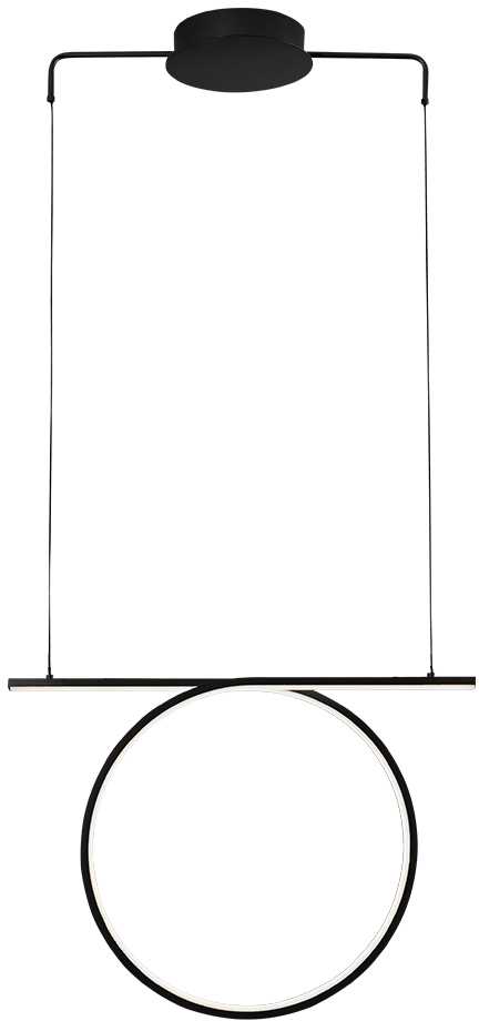 31W LED pakabinamas šviestuvas KELSI, juodas, 3000K, 4325700