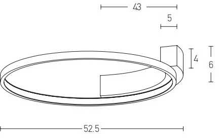 Lubinis šviestuvas 31W LED paviršinis lubų šviestuvas, juodas, 3000K, 2076