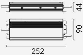 320W LED maitinimo šaltinis, 48V