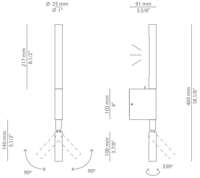 Sieninis šviestuvas 3,2+1W LED sieninis pakreipiamas šviestuvas CANUT, baltas, 3000K