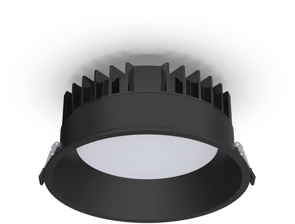 32,5W LED įleidžiamas šviestuvas TECH, juodas, 3000/4000K, IP65, E3987270N