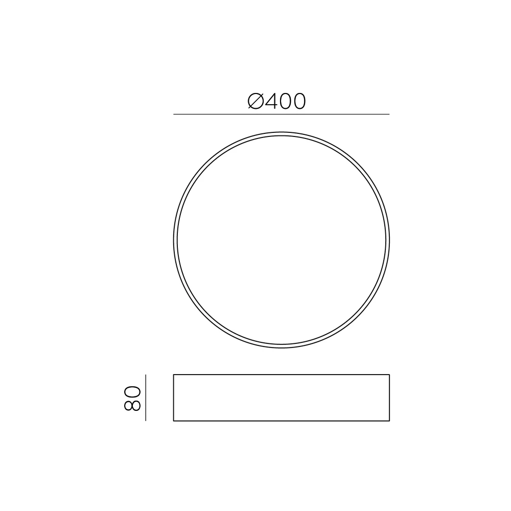 32,5W LED lubinis šviestuvas PARIS, baltas, 2700/3000/4000K, dimeriuojamas, IP54, P4028170BDT