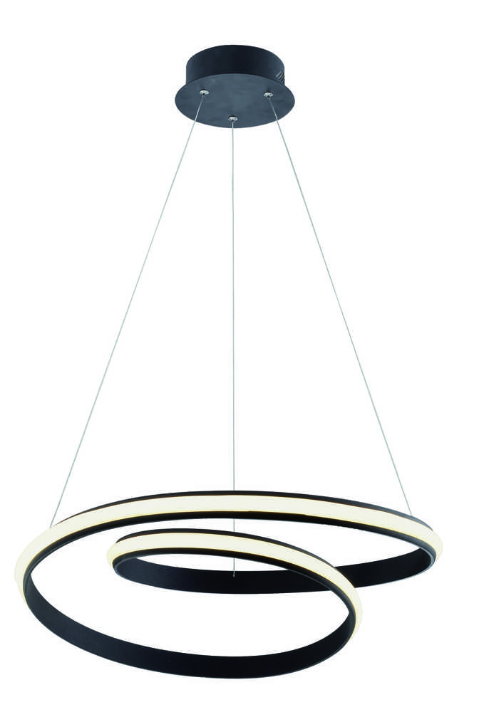 32,9W LED pakabinamas šviestuvas SIGMA, juodas, 3000K, 4247900