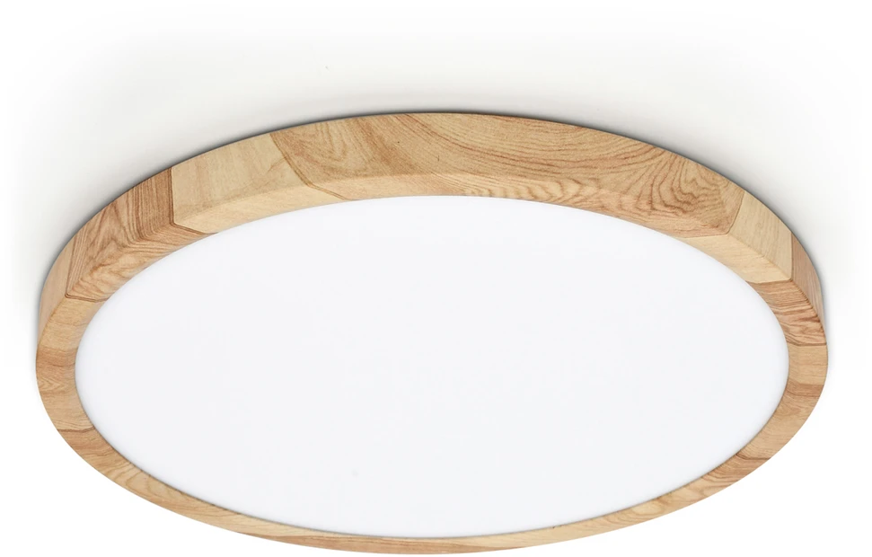 32W LED lubinis šviestuvas ALATA, medžio/baltos sp., 2800/4000/6000K, IP44