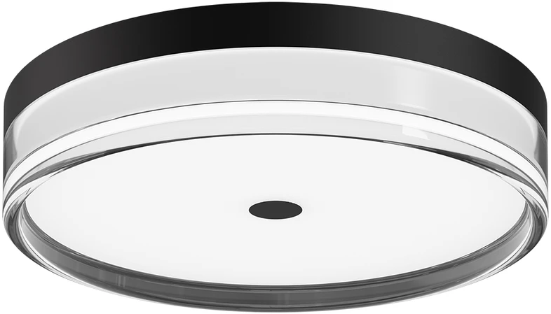 32W LED lubinis šviestuvas MOLINO, juodos sp./skaidrus, 3000/4000/6000K, IP40