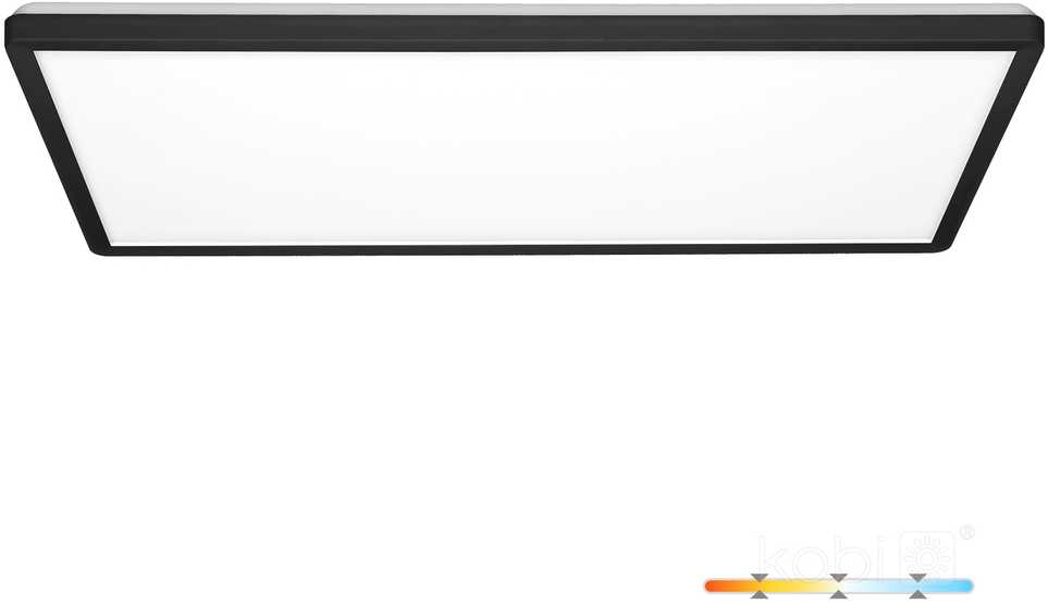 32W LED lubinis šviestuvas NIVERA SQUARE, juodas, 3000/4000/6000K, IP54