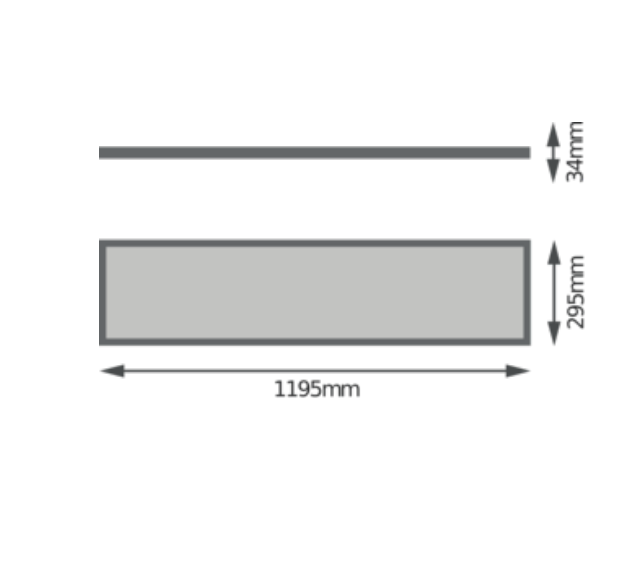 Ledvance 32W LED panelė PANEL 4IN1, 1200x300mm, balta, 3000K, UGR19