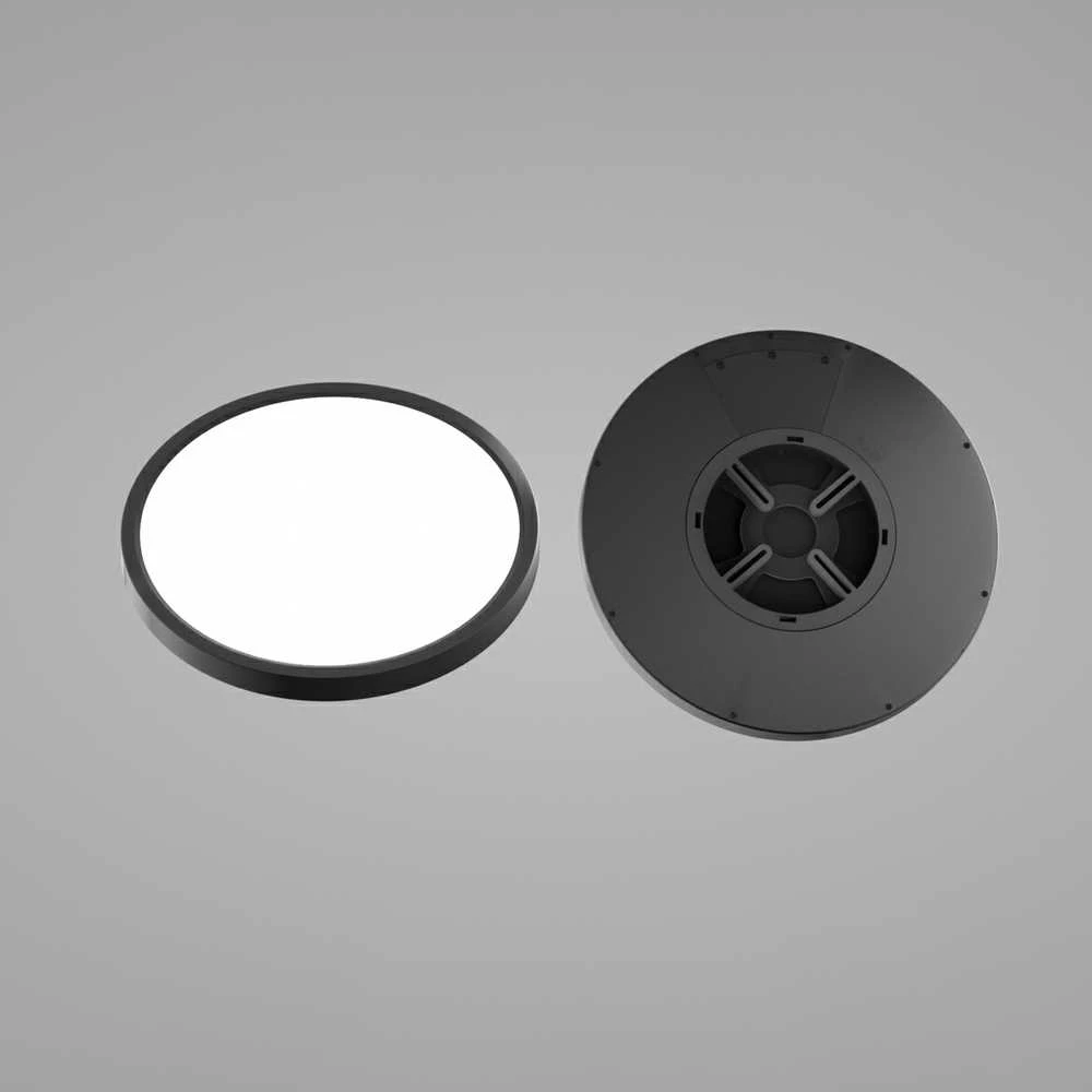 Italux 32W LED paviršinė panelė CALVI, juoda, 2800/4000/6000K, dimeriuojama