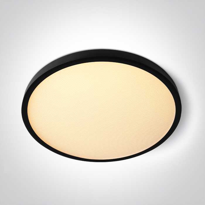 Lubinis šviestuvas 32W LED paviršinis šviestuvas, juodos sp., 2800/3300/4000K, 400mm, UGR19, 62020DU/B/V