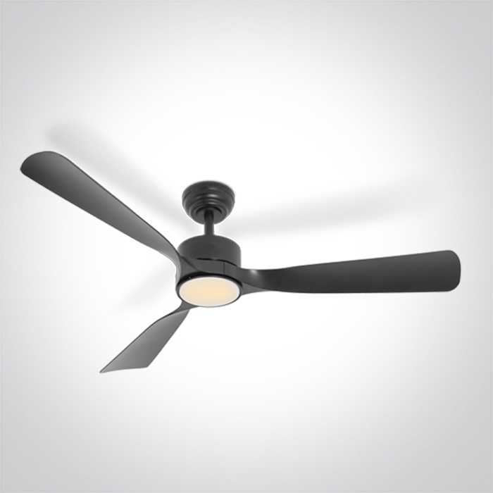 Lubinis šviestuvas 32W ventiliatorius su dimeriuojamu 22W LED šviestuvu, juodas, 3000/4000/5500K, IP54, 6320/B/V