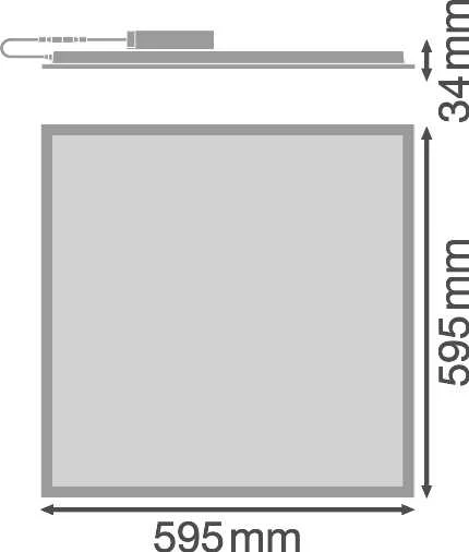 Ledvance 33W LED panelė PANEL COMPACT, 3000K, DALI