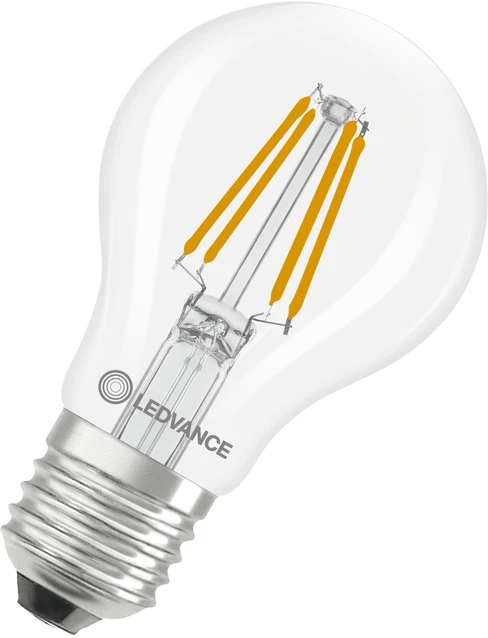 Osram 3,4W LED lemputė CLASSIC A, E27, skaidri, 320°, 2700K, dimeriuojama