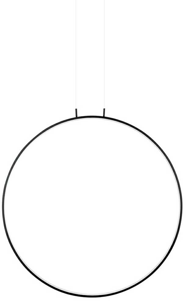 34W LED pakabinamas šviestuvas CIRCULO 100, juodas, 3000K