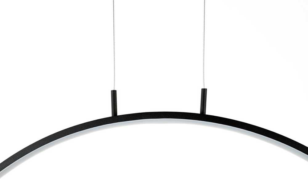 34W LED pakabinamas šviestuvas CIRCULO 100, juodas, 3000K