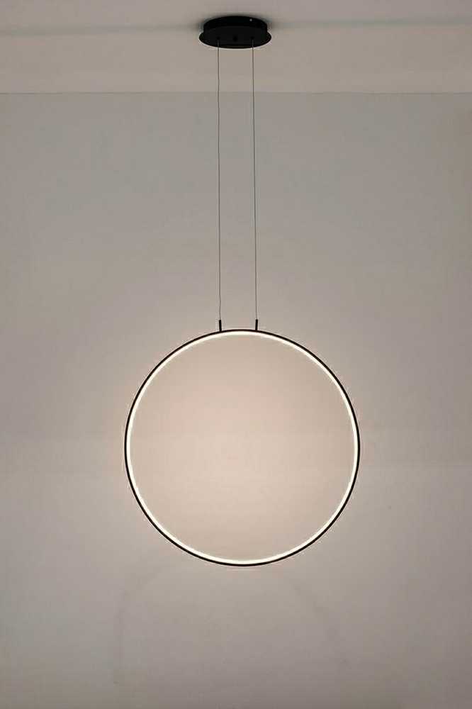 34W LED pakabinamas šviestuvas CIRCULO 100, juodas, 3000K