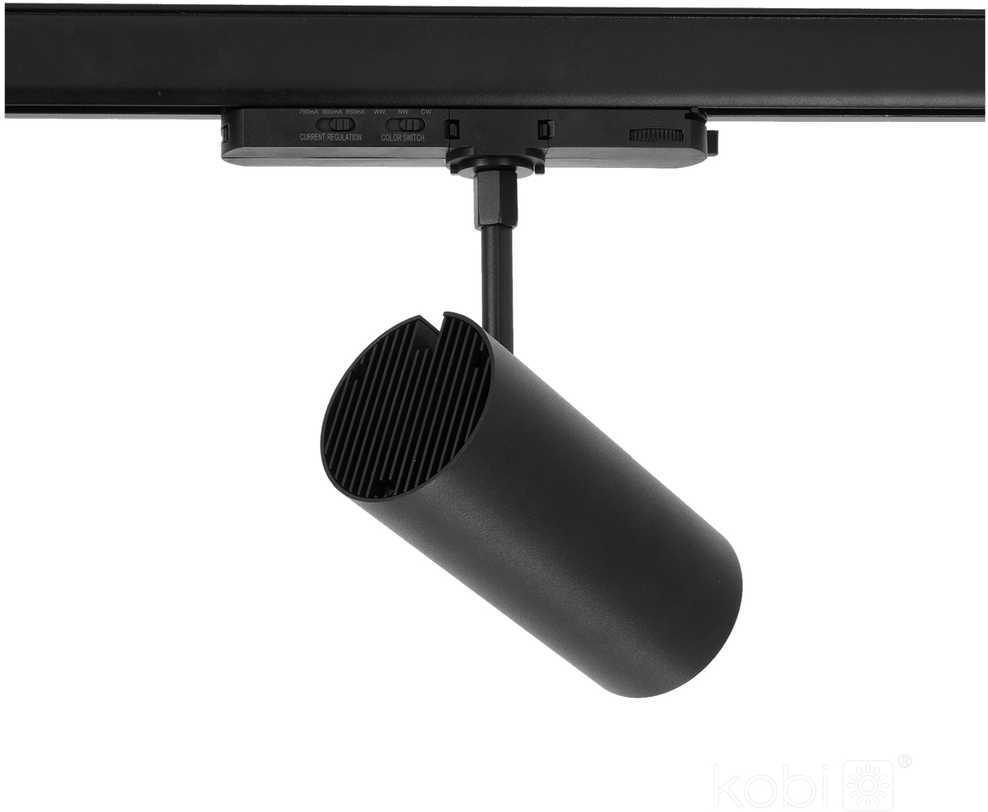 35W LED akcentinis šviestuvas į 3 fazių bėgelius NEXTRACK CORE, juodas, 3000/4000/5000K, 36°