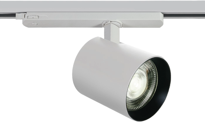 35W LED akcentinis šviestuvas į 3 fazių bėgelį, baltas, 4000K, DALI, 65660BTL/W/C