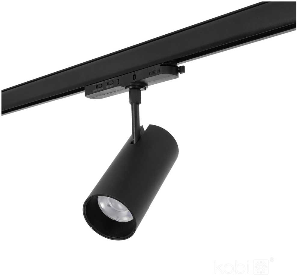 35W LED akcentinis šviestuvas į 3 fazių bėgelius NEXTRACK CORE, juodas, 3000/4000/5000K, 36°