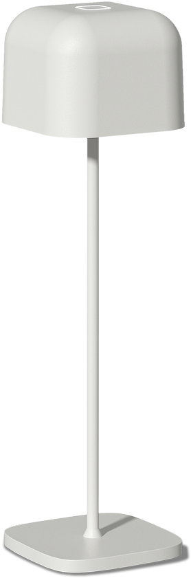 3,5W LED įkraunamas stalo šviestuvas STROLL, matinės baltos sp., 2200/2700K, IP65, dimeriuojamas, S8218031B