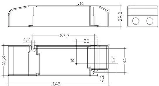 35W LED maitinimo šaltinis TRIDONIC, 24V, PWM
