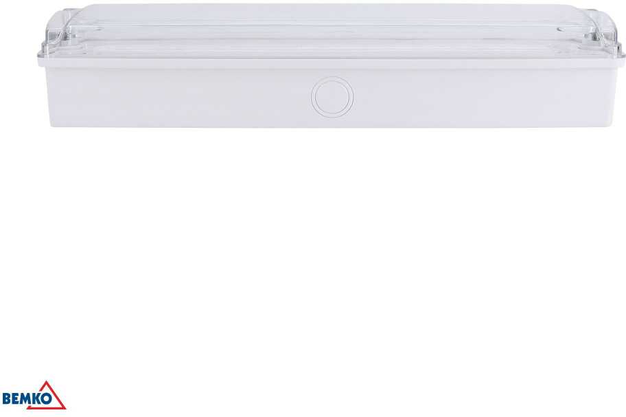 3,5W LED paviršinis evakuacinis šviestuvas GALER, baltas, 6500K, IP65, 3h veikimas autonominiu režimu, su piktogramų rinkiniu