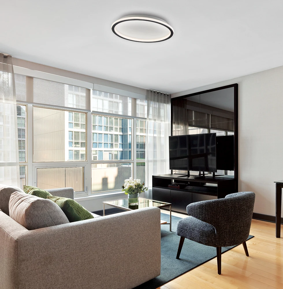 Lubinis šviestuvas 35W LED paviršinis šviestuvas ARLA, baltos/juodos sp., 3000K, 4266501