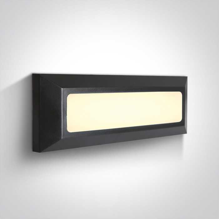 3,5W LED sieninis šviestuvas, antracito sp., 2700/3300/4000K, IP65, 67394/AN/V