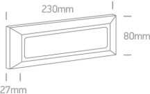 3,5W LED sieninis šviestuvas, antracito sp., 2700/3300/4000K, IP65, 67394/AN/V