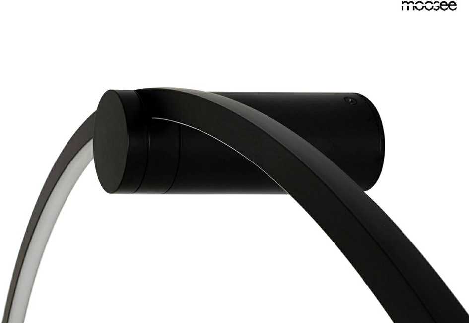 35W LED sieninis šviestuvas HOOP 80, juodas, 3000K