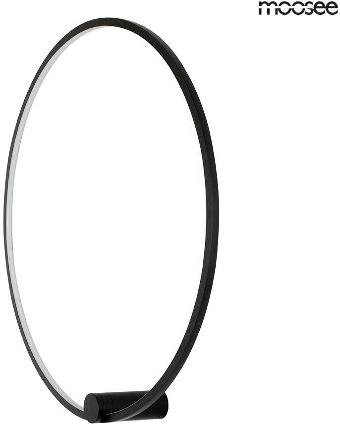 35W LED sieninis šviestuvas HOOP 80, juodas, 3000K