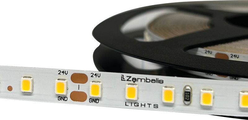 3,5W/m LED juosta, 24V, 120LEDs/m, 2700K, IP20, 5m ritė, LS17
