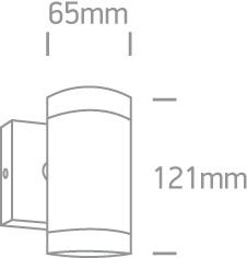 Cilindro formos šviestuvas, GU10, antracito sp., 67130E/AN