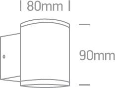 Sieninis lauko šviestuvas, GU10, baltas, 67400A/W